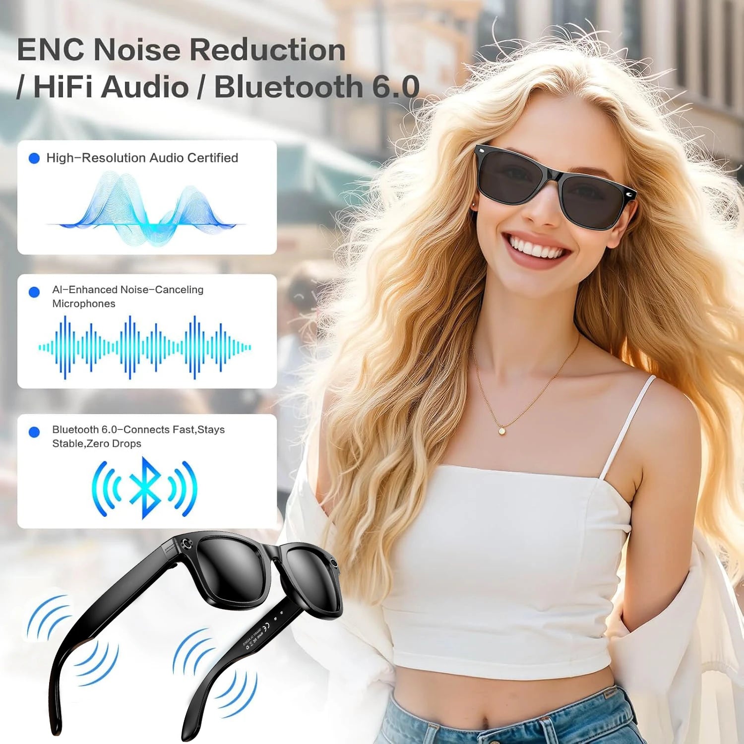 New 800W Camera AI Glasses