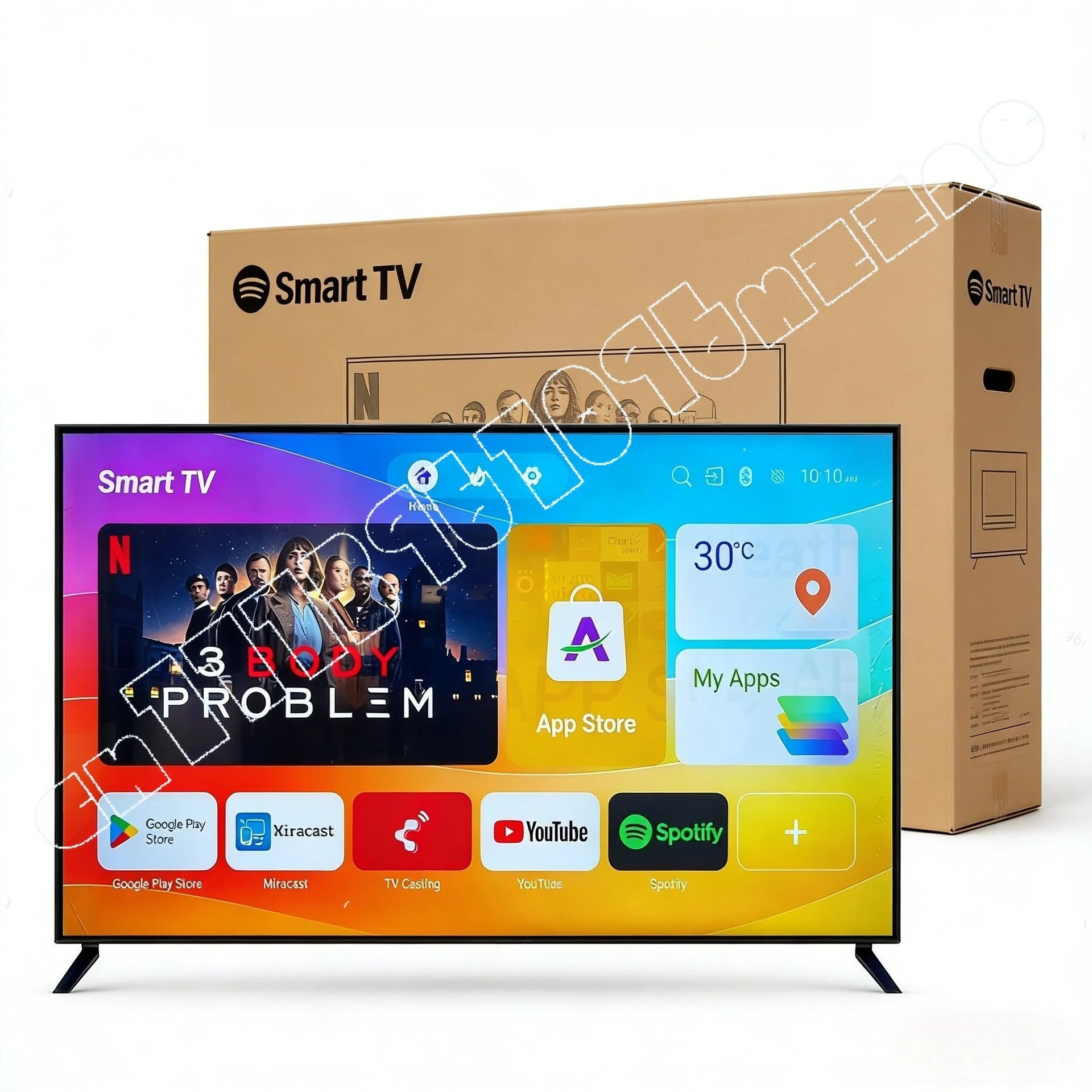 Smart TV de 32, 43, 50, 55, 65, 75, 85 e 100 Polegadas