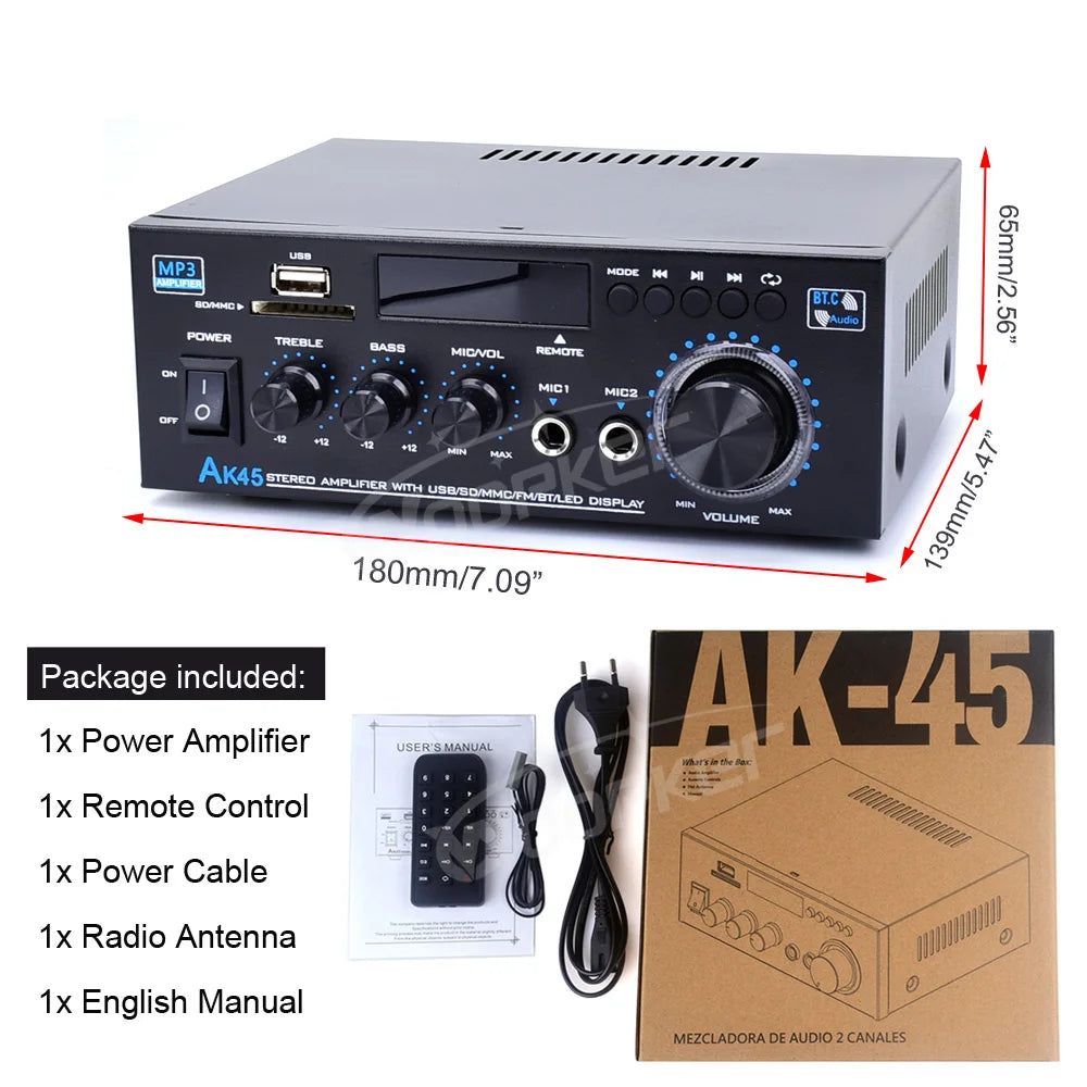 Woopker AK45 HiFi Digital Amplifier
