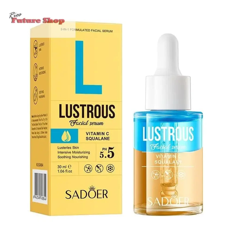Sérum Facial Vitamina C + Escualano 30ml SADOER – Luminosidad, Hidratación Profunda y Antioxidantes en un Solo Paso - Rios Future Shop