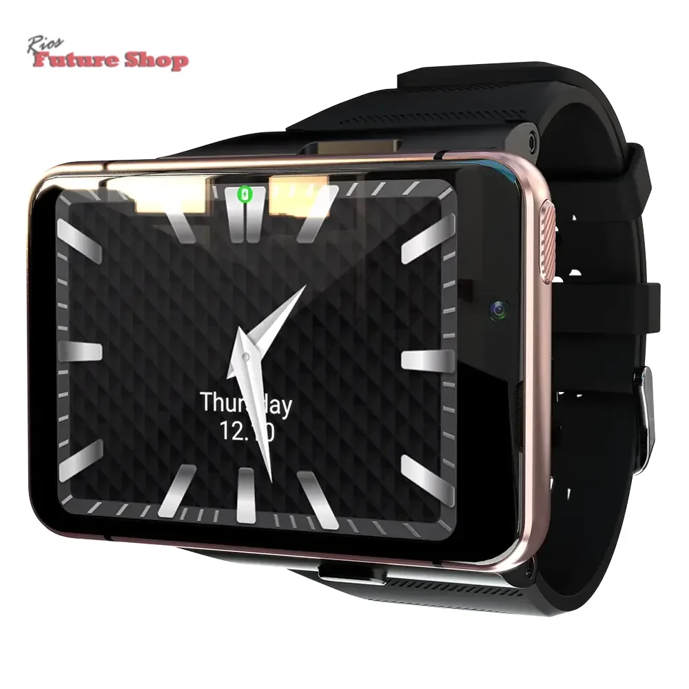 Smart Watch Phone 4G LTE Android 9 4+64GB Smartwatch 2.88" Screen Men Watch 2300mAh Dual Camera Face Unlock GPS WIFI - Rios Future Shop