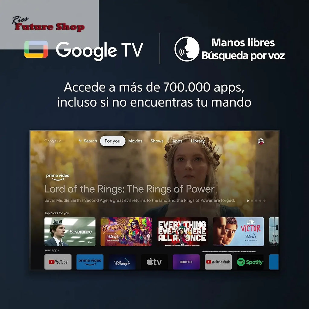 Sony BRAVIA XR-85X90L, 85 Pulgadas, TV Full Array LED, 4K HDR, Smart Google TV, Funciones Eco, Bravia Core, Menú Gaming para PlayStation5, Marco de Aluminio - Rios Future Shop