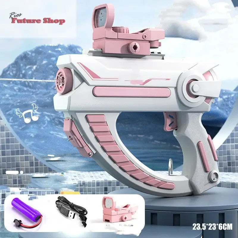 Space Water Gun Electric Automatic Water Absorption Toy - Rios Future Shop