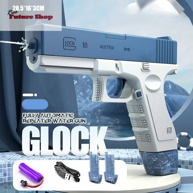 Space Water Gun Electric Automatic Water Absorption Toy - Rios Future Shop