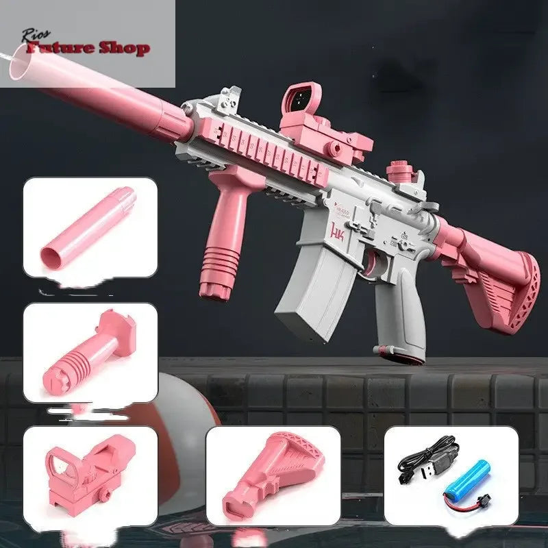 Space Water Gun Electric Automatic Water Absorption Toy - Rios Future Shop