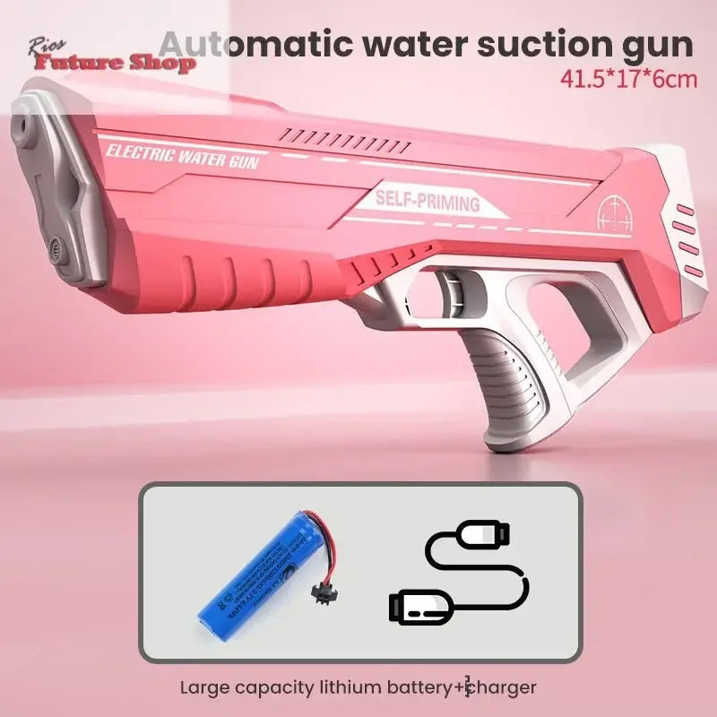 Space Water Gun Electric Automatic Water Absorption Toy - Rios Future Shop