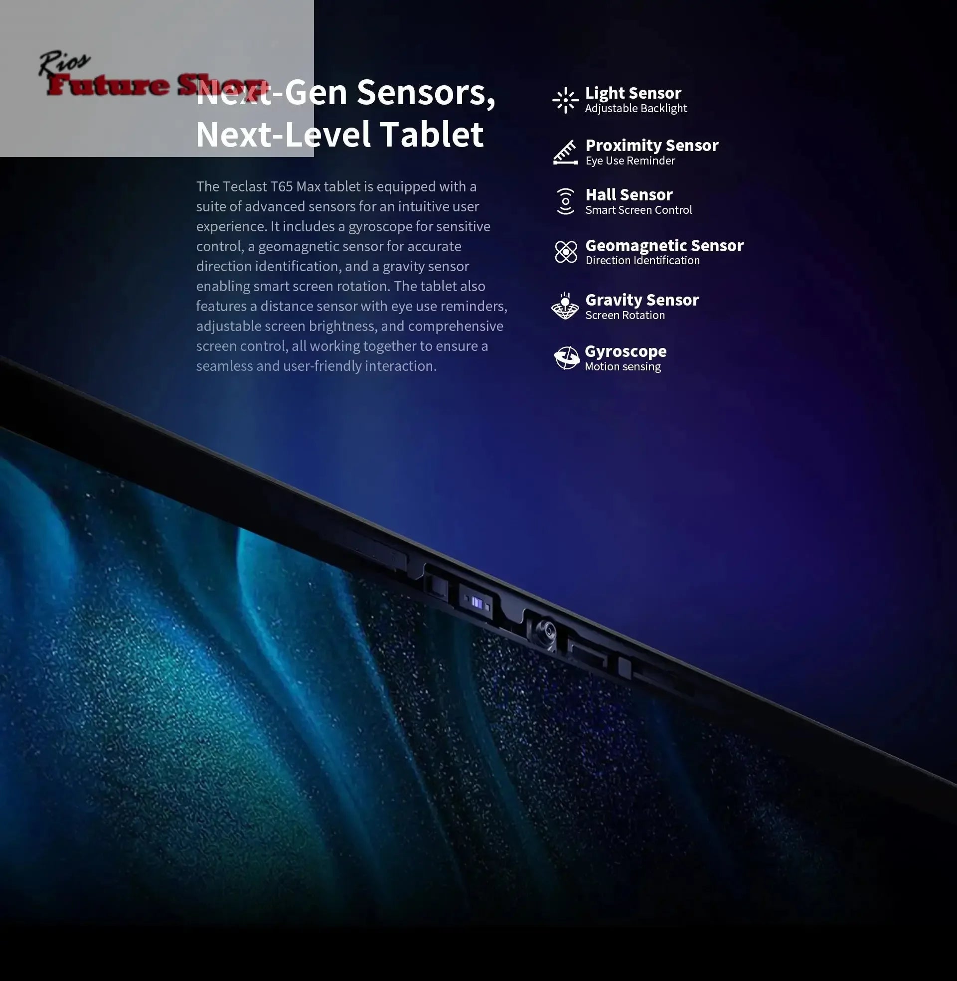 T65 Max 13" HD Display Android 14 Tablet MediaTek - Rios Future Shop