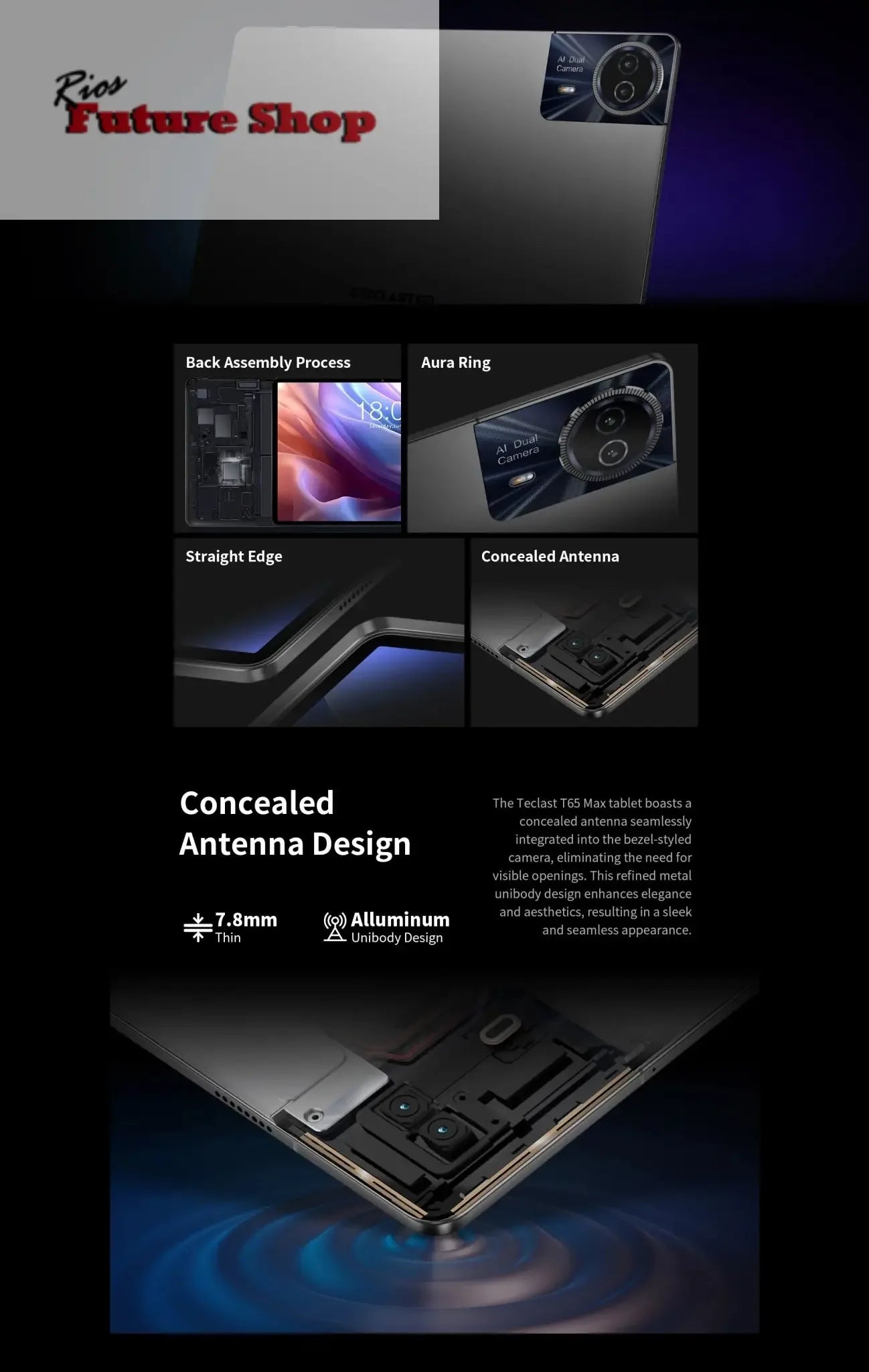 Teclast T65 Max 13" HD Display Android 14 Tablet - Rios Future Shop