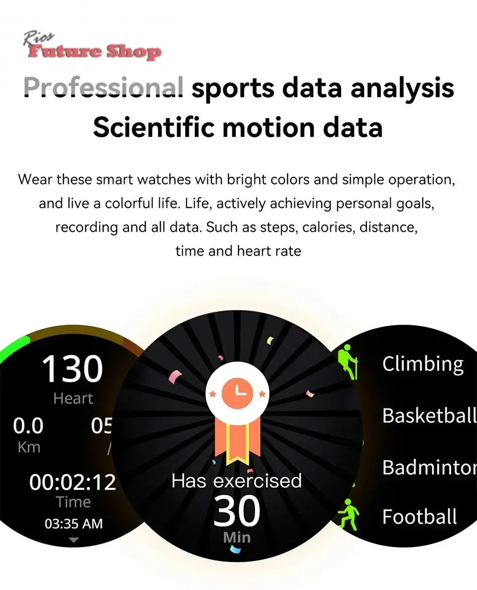 True AMOLED Sports Smart Watch - Rios Future Shop