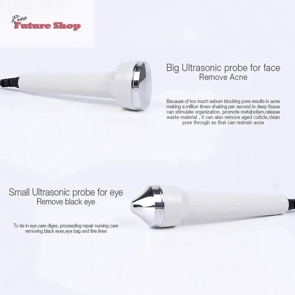 Ultrasonic Women Skin Care Whitening Freckle Removal High Frequency Lifting Skin Anti Aging Beauty Facial Machine - Rios Future Shop