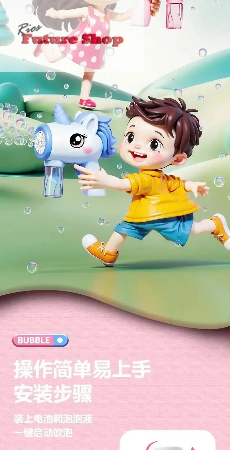 Unicorn electric bubble gun - Rios Future Shop