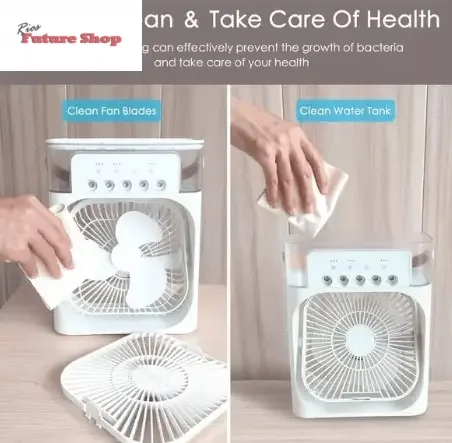Ventilador humidificador de nebulización blanco - Rios Future Shop