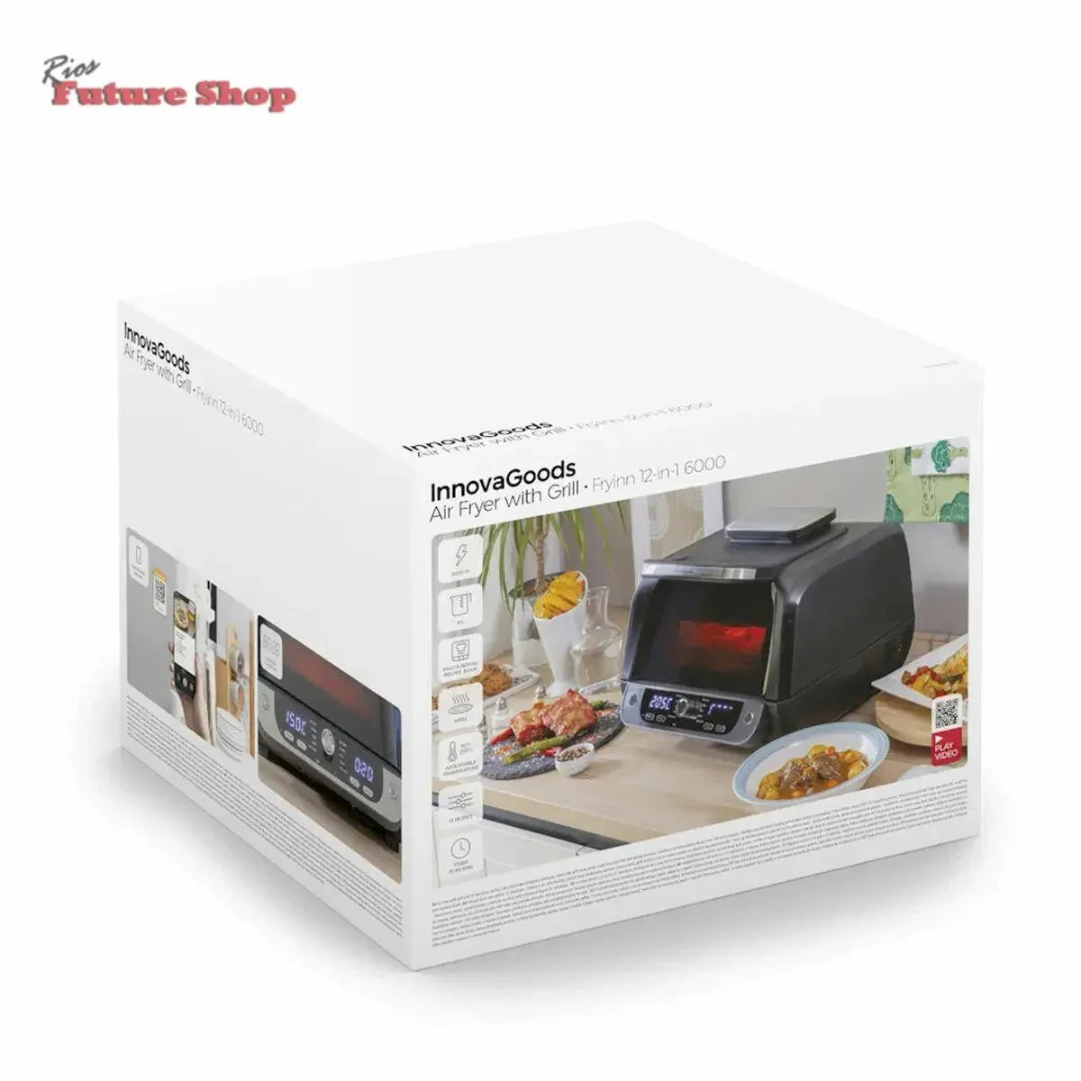 Airfry com Grill, Acessórios e Receitario I 12-1- 3400W 6L - Rios Future Shop