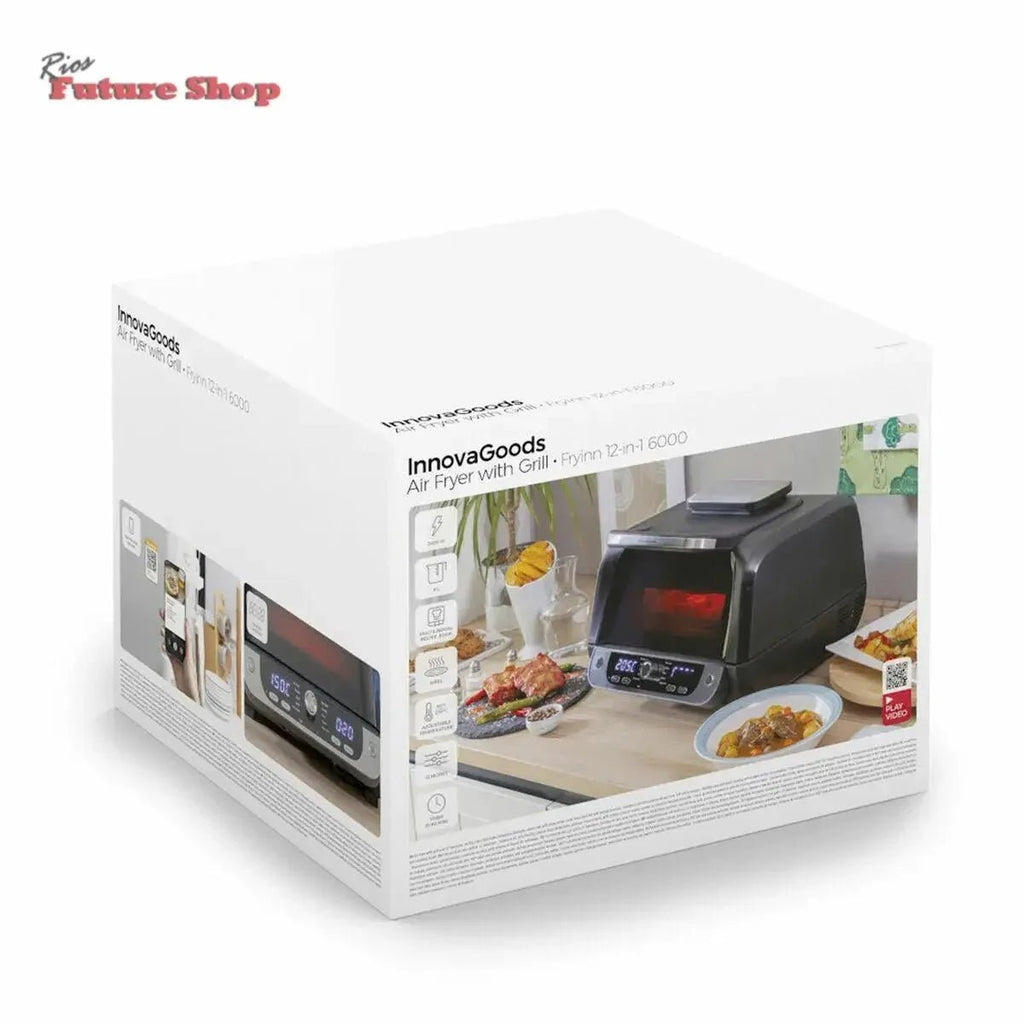 Airfry com Grill, Acessórios e Receitario I 12-1- 3400W 6L - Rios Future Shop