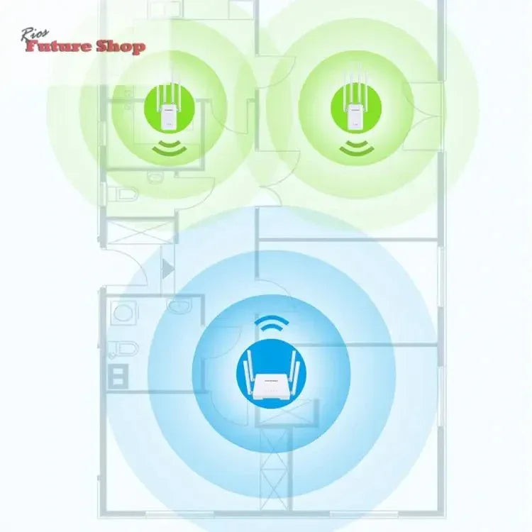 Amplificador de sinal Wifi Amplificador de sinal de roteador sem fio doméstico - Rios Future Shop