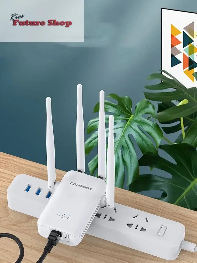 Amplificador de sinal Wifi Amplificador de sinal de roteador sem fio doméstico - Rios Future Shop