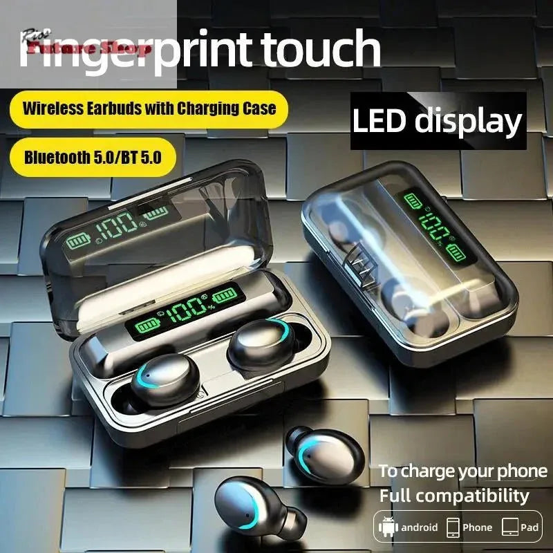 Auriculares inalámbricos F9 LED - Rios Future Shop