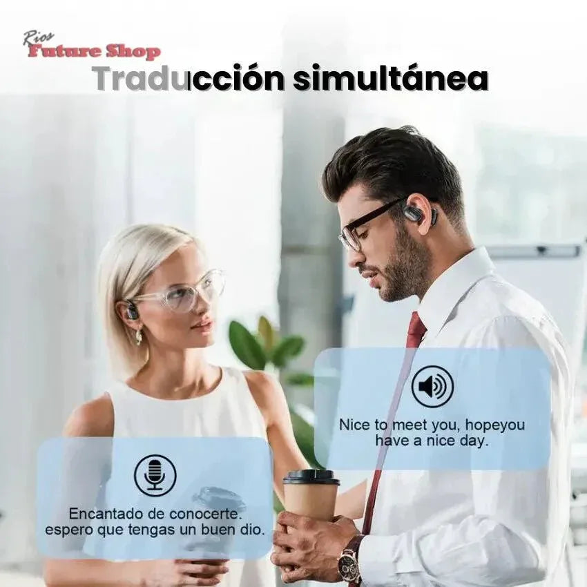 Auriculares Tradutores Instantaneos em Tempo Real - Rios Future Shop