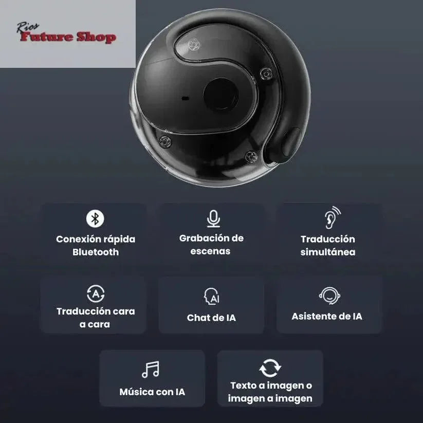 Auriculares Tradutores Instantaneos em Tempo Real - Rios Future Shop