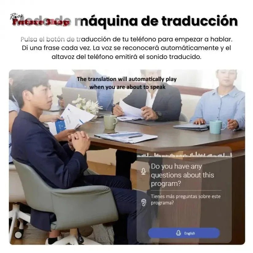 Auriculares Tradutores Instantaneos em Tempo Real - Rios Future Shop