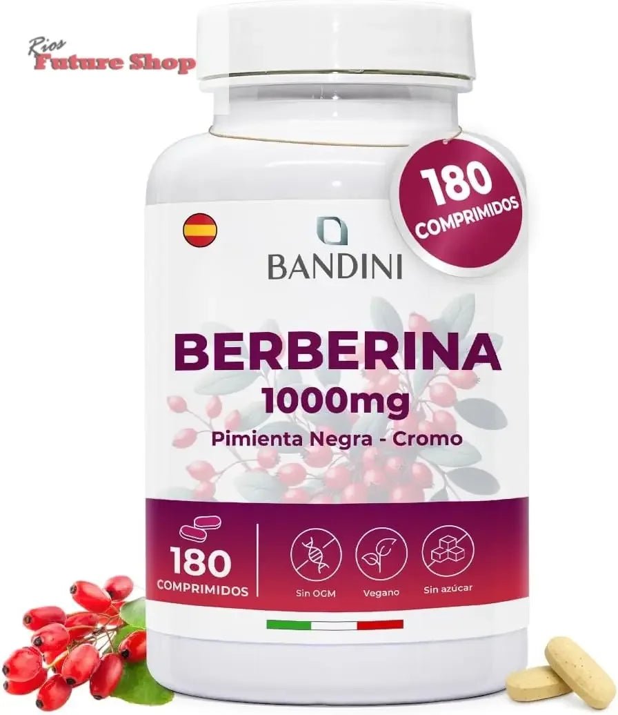 Bandini® Berberine 1000mg | Pure High-Dose Vegan Capsules | 180 Count - Rios Future Shop