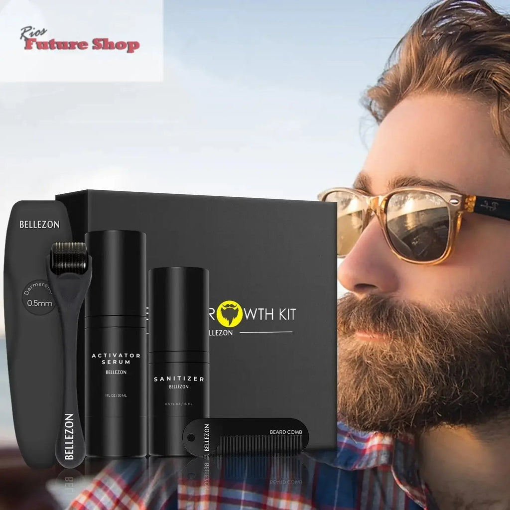 Beard Growth Liquid Beard Care Set (USA) - Rios Future Shop