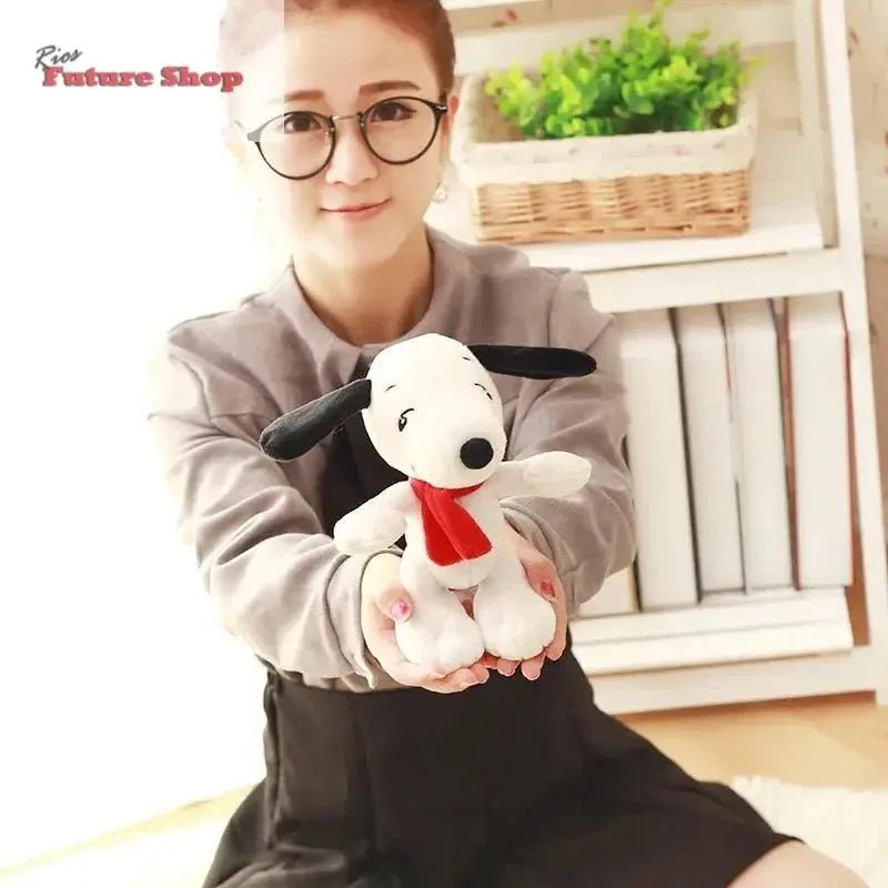 Big Size Dog Snoopy Plush Toy Cute Soft Anime Cartoon Wearing Scarf Animal Stuffed Doll Girls Pillow Christmas Gifts for Kids - Rios Future Shop