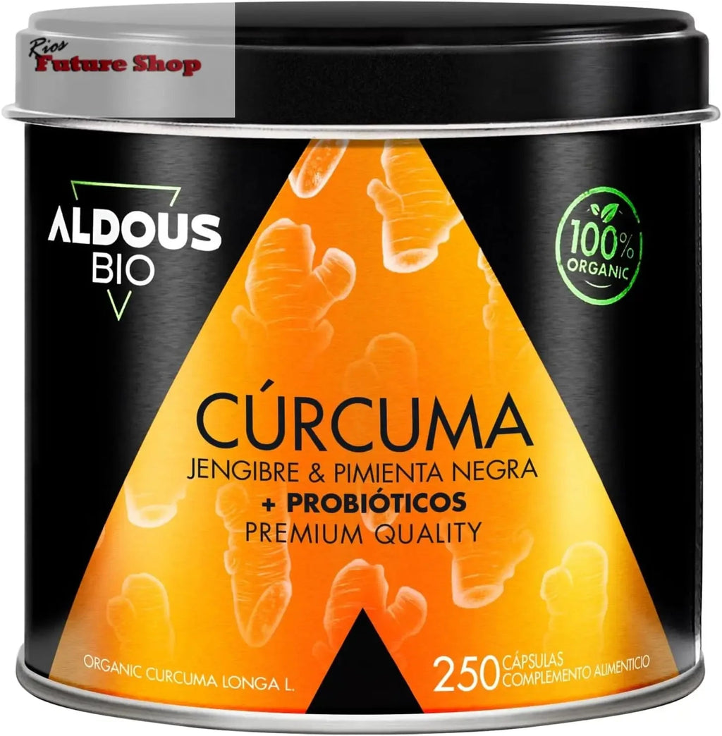 BioPro Turmeric Probiotics + Ginger & Black Pepper, 250 Capsules, 1460 mg - Rios Future Shop