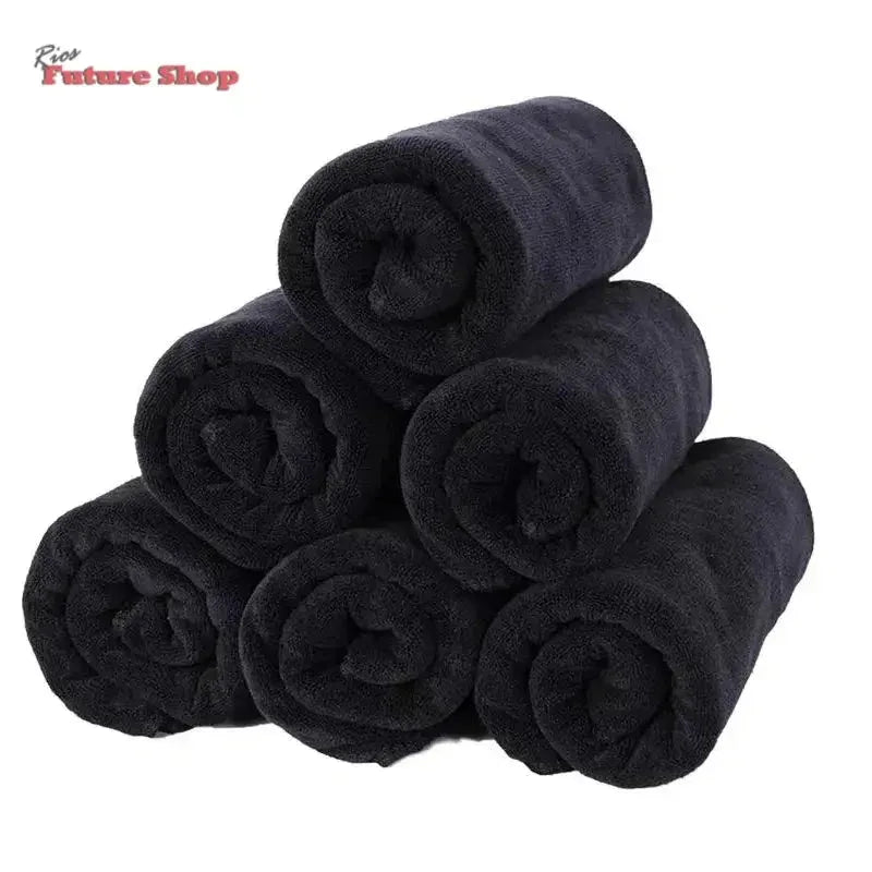 Black Towel Cotton Soft Face Towel - Rios Future Shop