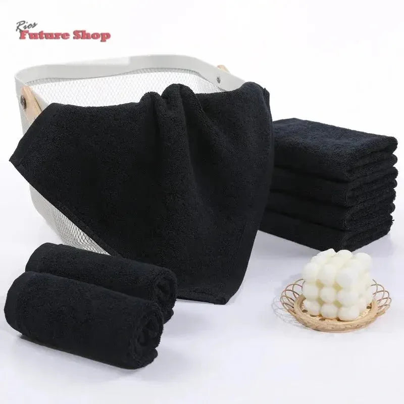 Black Towel Cotton Soft Face Towel - Rios Future Shop