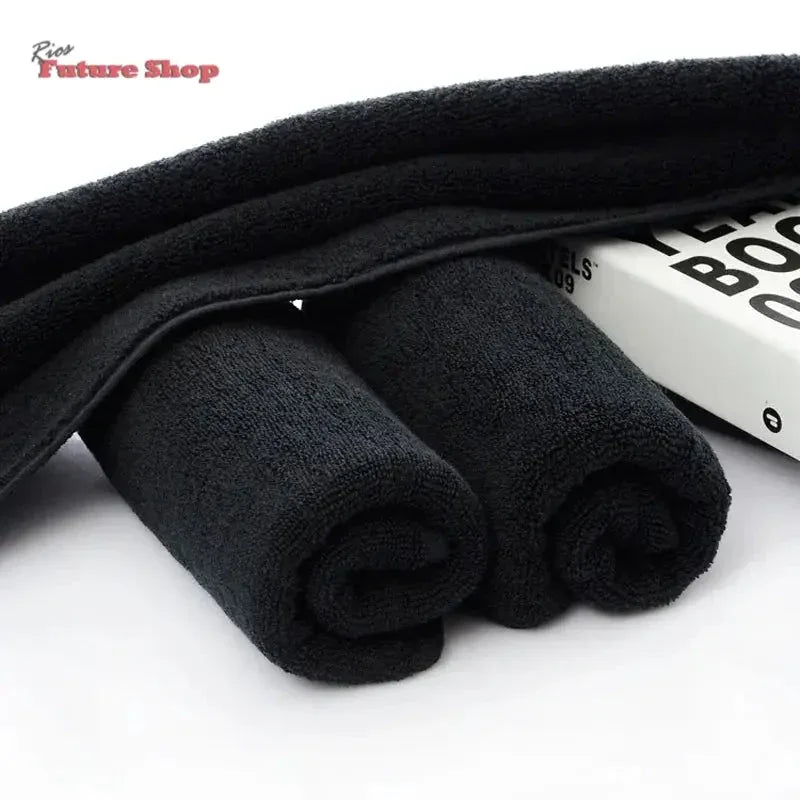 Black Towel Cotton Soft Face Towel - Rios Future Shop