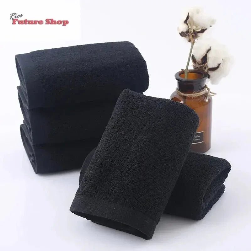 Black Towel Cotton Soft Face Towel - Rios Future Shop