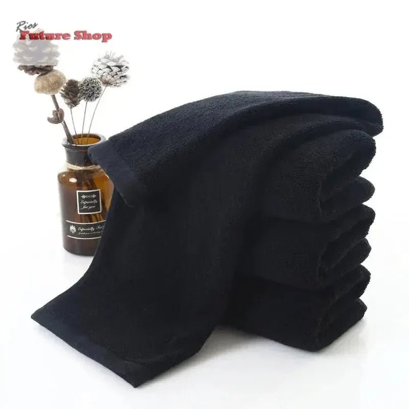Black Towel Cotton Soft Face Towel - Rios Future Shop