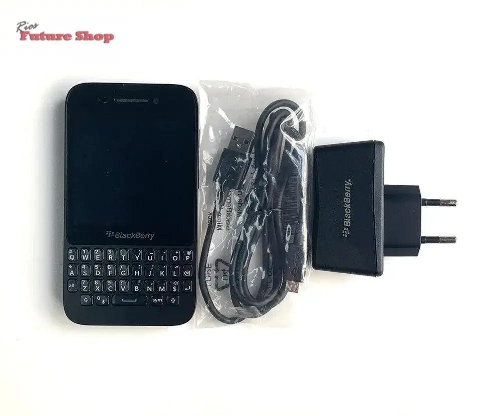 Blackberry Q5 4G Mobile Phone Unlocked 3.1" 2GB RAM 8GB ROM 5MP+2MP WIFI GPS q5 phone QWERTY Keyboard BlackBerryOS cellphone - Rios Future Shop