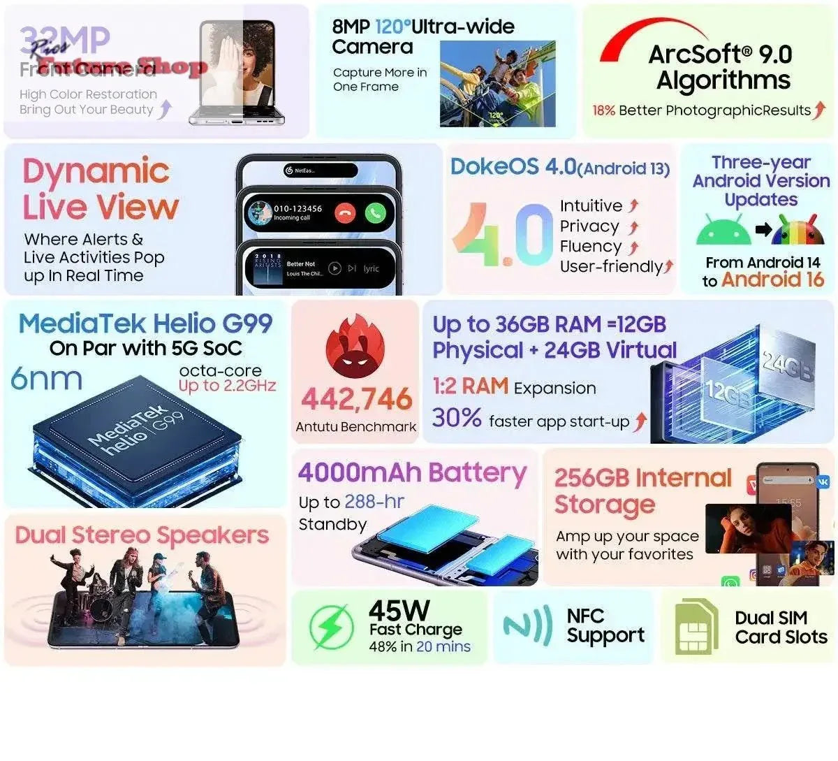 Blackview HERO 10 Smartphone 6.9 inch - Rios Future Shop