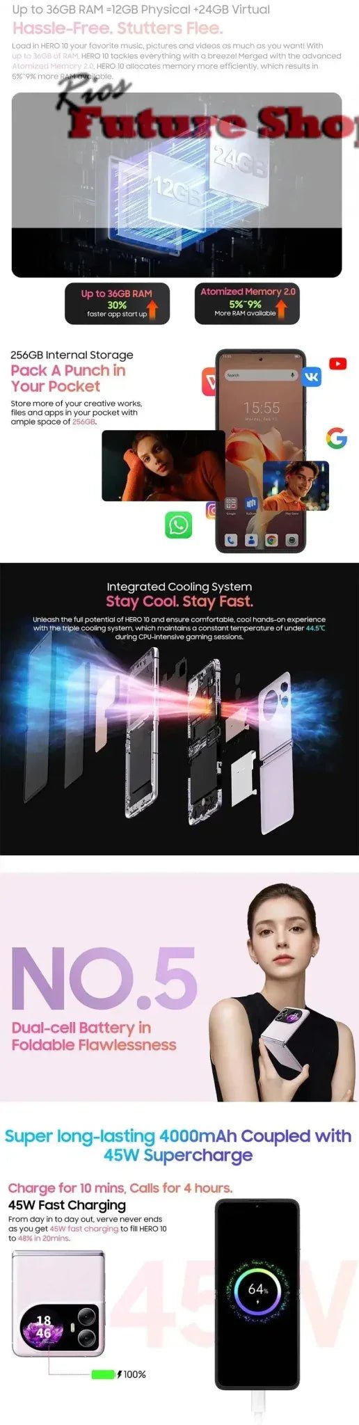 Blackview HERO 10 Smartphone 6.9 inch - Rios Future Shop
