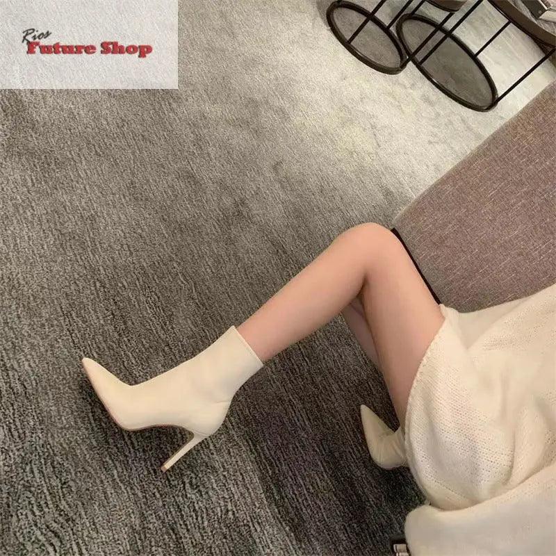 Botas Martin de salto agulha com salto agulha - Rios Future Shop