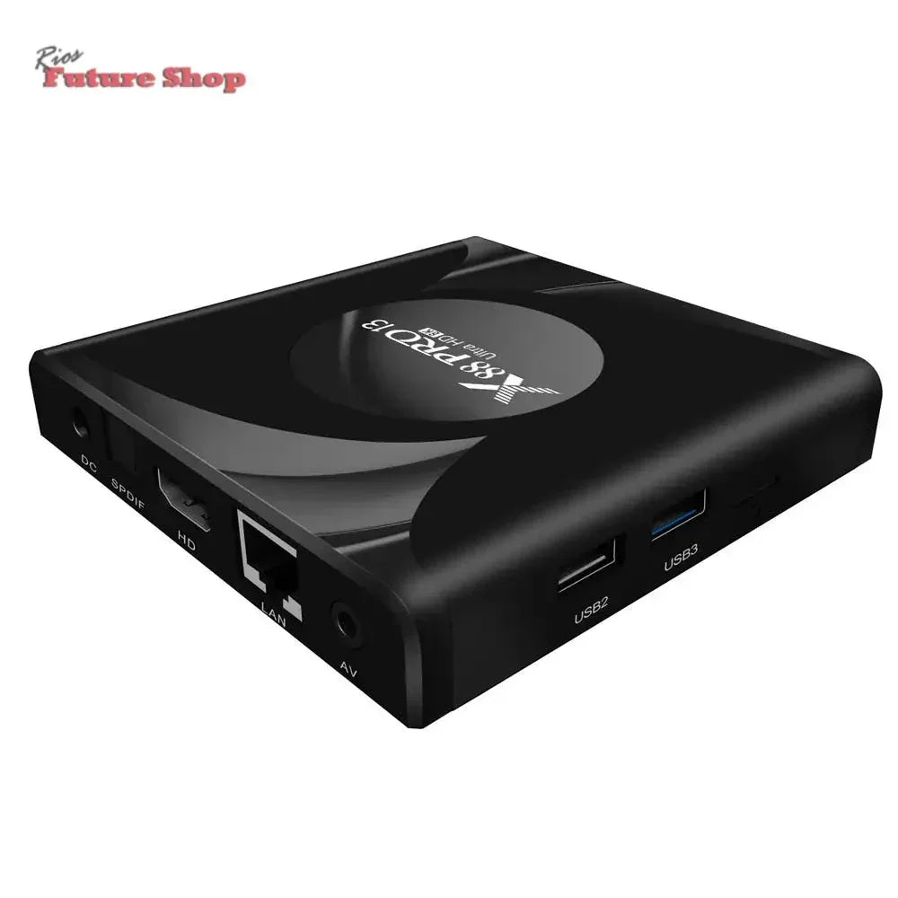 BOX TV WiFi6 Bluetooth 8K X88 PRO 13 - Rios Future Shop