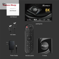 BOX TV WiFi6 Bluetooth 8K X88 PRO 13 - Rios Future Shop