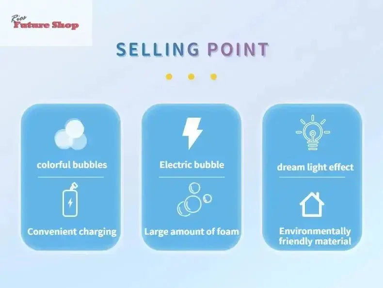 Bubble Gun Kids Toys Rocket 69 Holes - Rios Future Shop