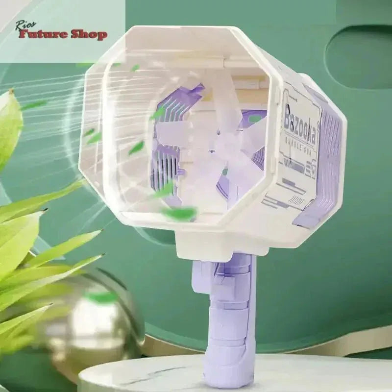 Bubble Gun Kids Toys Rocket 69 Holes - Rios Future Shop