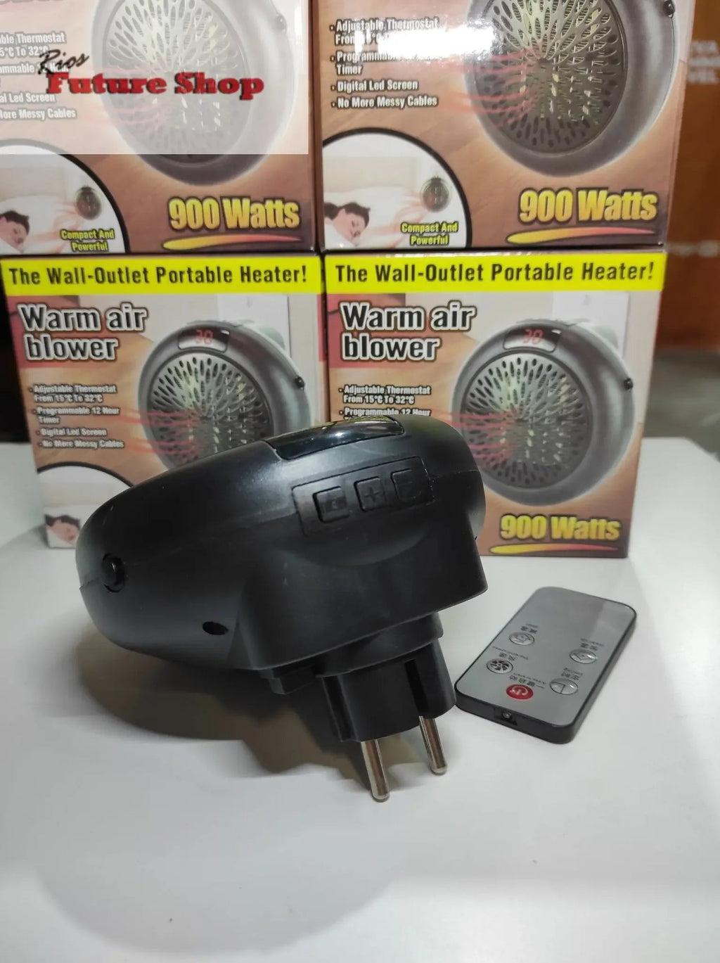 Calefactor Redondo Portátil 900 Watts - Rios Future Shop