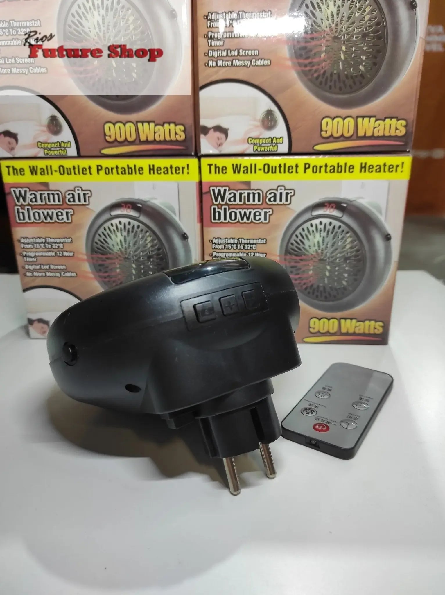 Calefactor Redondo Portátil 900 Watts - Rios Future Shop