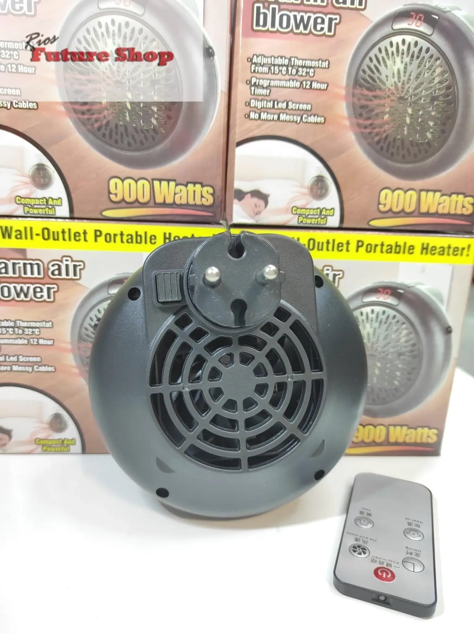 Calefactor Redondo Portátil 900 Watts - Rios Future Shop