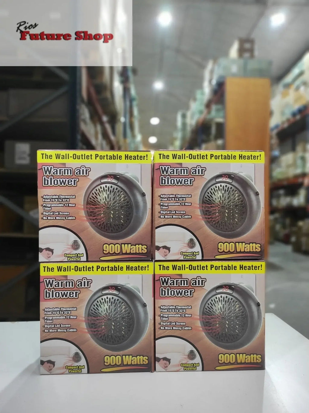 Calefactor Redondo Portátil 900 Watts - Rios Future Shop