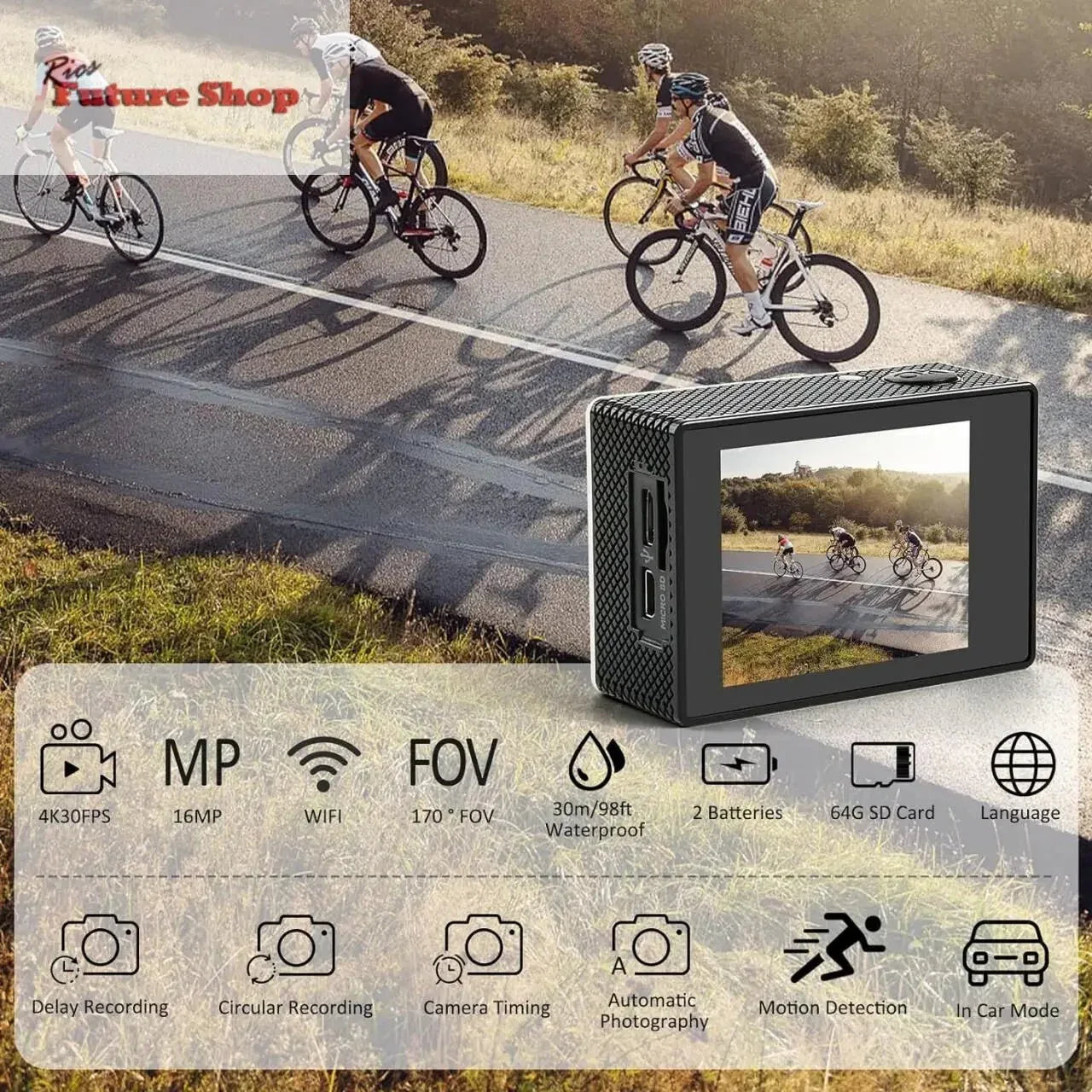 Camara Deportiva HD - Rios Future Shop