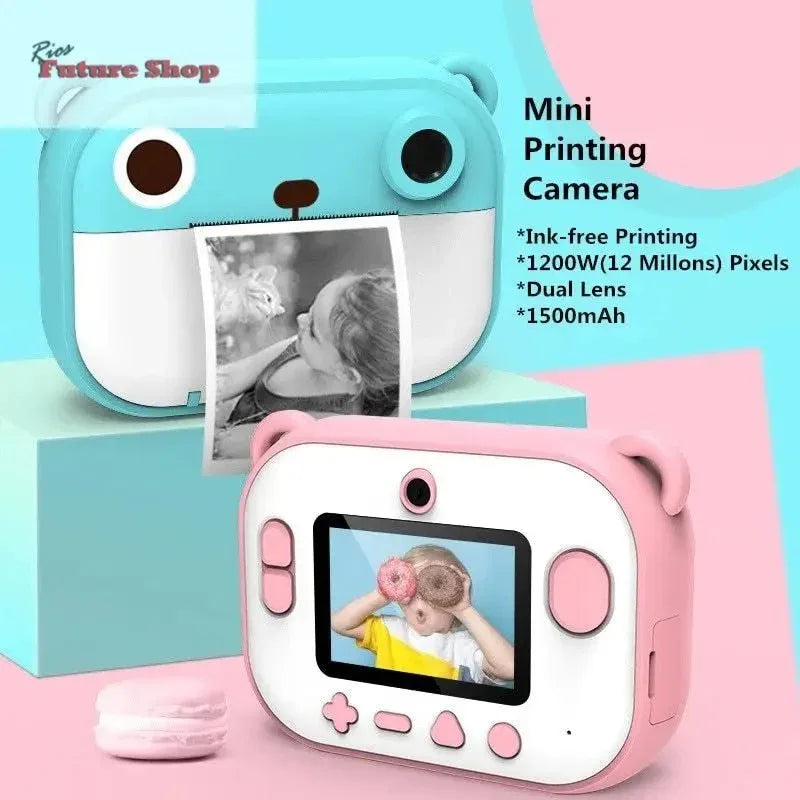Câmera infantil com impressão Polaroid - Rios Future Shop