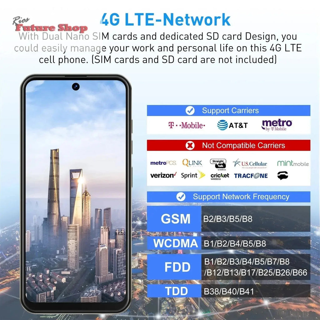 Cell phone,6.5 inch,3GB RAM,64GB ROM - Rios Future Shop