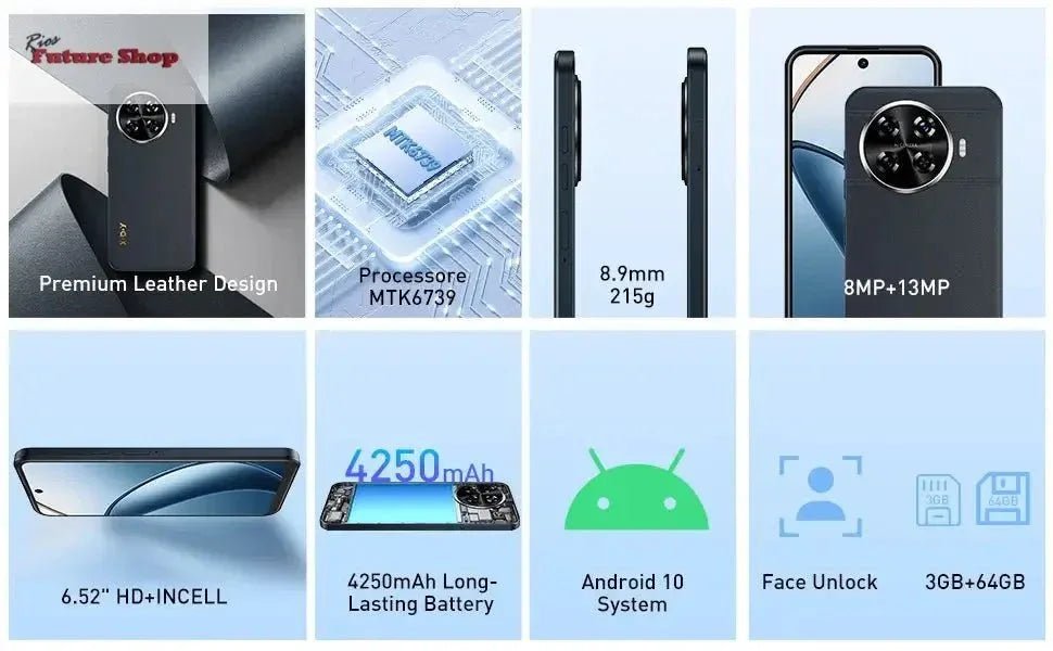 Cell phone,6.5 inch,3GB RAM,64GB ROM - Rios Future Shop