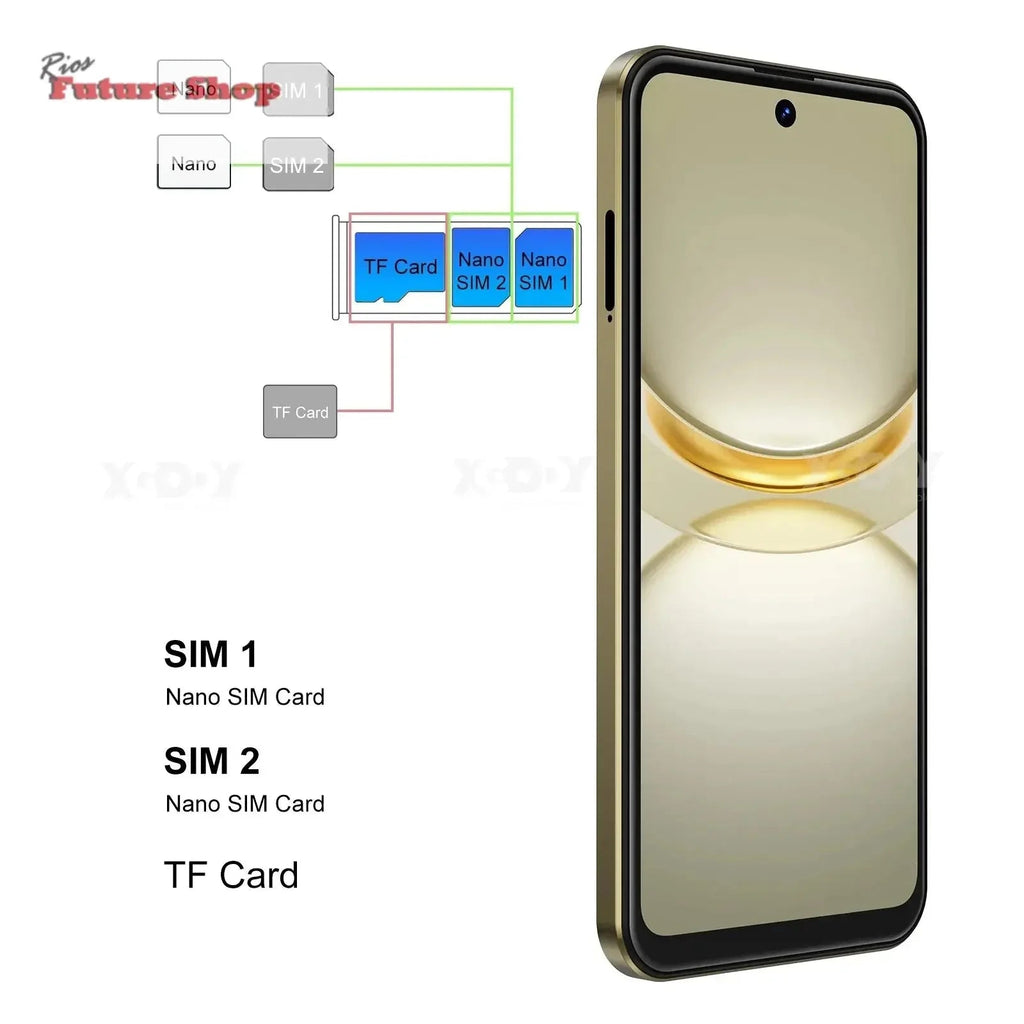 Cell phone,6.5 inch,3GB RAM,64GB ROM - Rios Future Shop